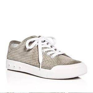 Rag and Bone Women’s Standard Issue Perforated Leather Lace Up Sneakers